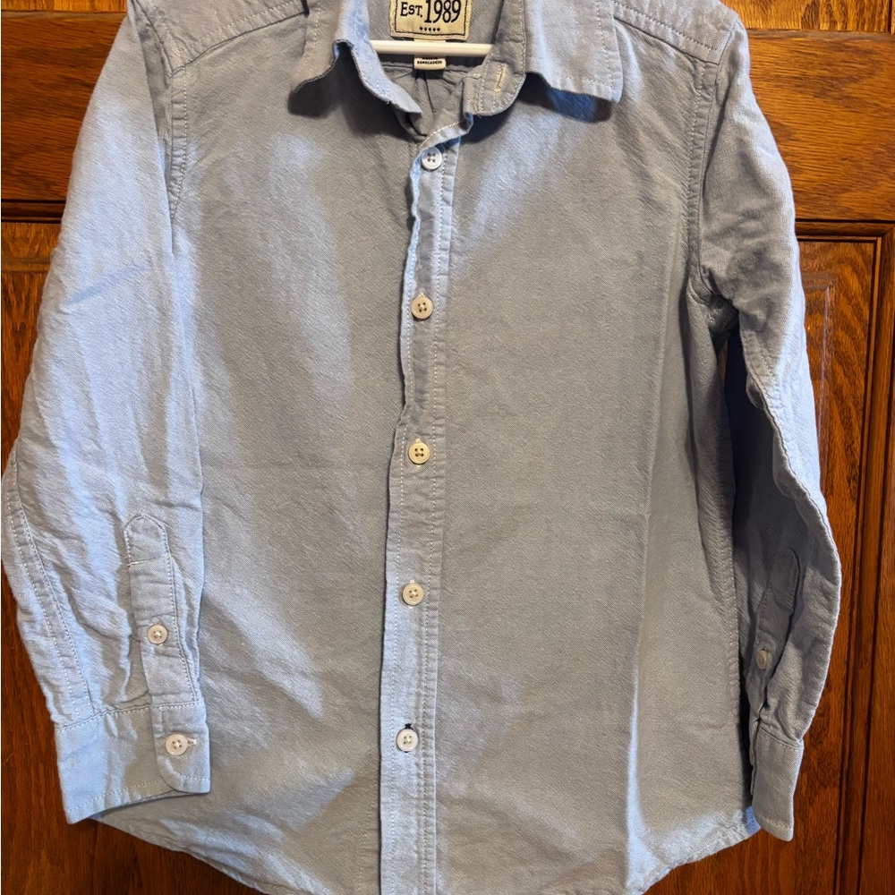 Light Blue Kid’s Button-Up Shirt by